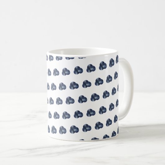 Cute Blueberry Graphic Coffee Mug (Devant droit)