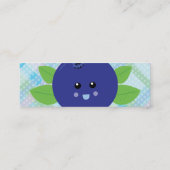 Cute Blueberry Mini Visitekaartje (Achterkant)