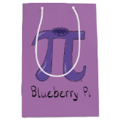 Cute Blueberry Pi Symbol Wiskunde Leraar Medium Cadeauzakje (Voorkant)