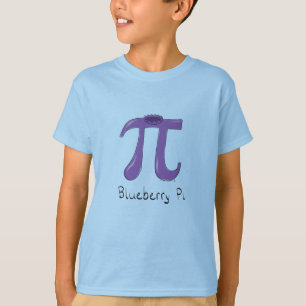 Cute Blueberry Pi Symbol Wiskunde Leraar T-shirt
