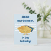Cute Blueberry Pie Pi Day Briefkaart (Staand voorkant)