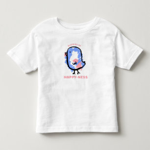 Cute Bluebird Cartoon Kinder Shirts