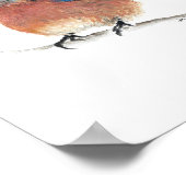 Cute Bluebird Waterverf Art Print (Hoek)