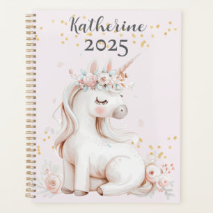 Cute Blush et Mint Unicorn Gold Parties scintillan