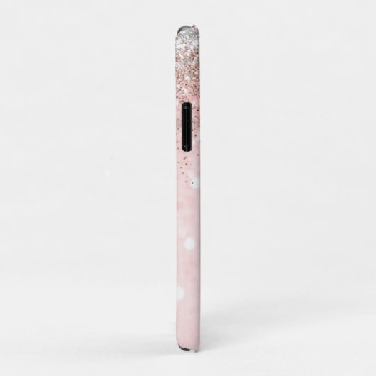 Cute blush roze faux Case-Mate iPhone case (Achterkant/rechts)