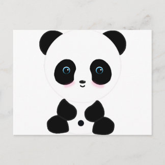 Cute Blushing Panda Beer Briefkaart
