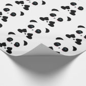 Cute Blushing Panda Beer Cadeaupapier (Hoek)