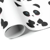 Cute Blushing Panda Beer Cadeaupapier (Rol Hoek)