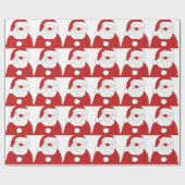 Cute Blushing Santa Cadeaupapier (Vlak)