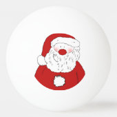 Cute Blushing Santa Pingpongballen (Achterkant)