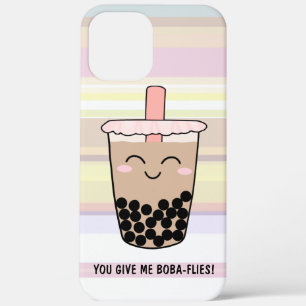 Cute Boba Milk Tea Pun iPhone 12 Pro Max Hoesje