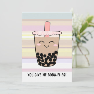 Cute Boba Milk Tea Pun Invitation