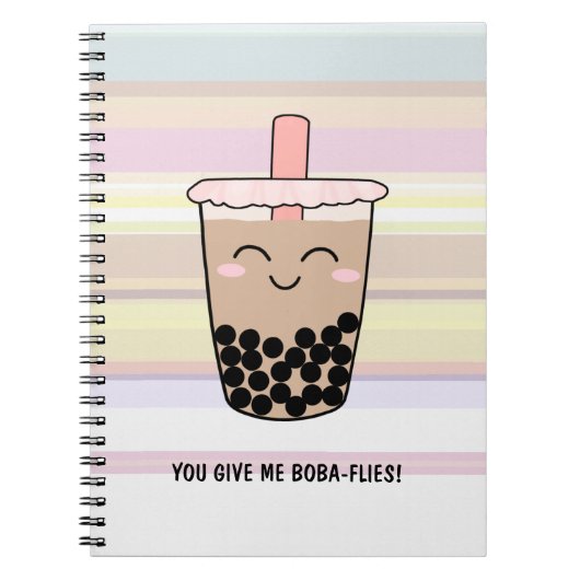 Cute Boba Milk Tea Pun Notitieboek (Voorkant)