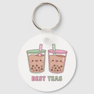Cute Boba Tea, Best Teas Pun, Bestie sleutelhanger
