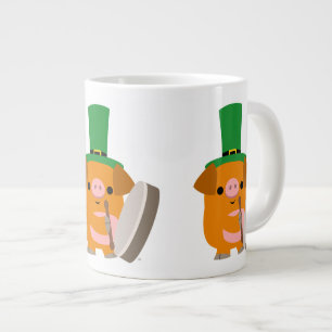 Cute Bodhran Cartoon Pig Jumbo Mok