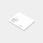 Cute Boerderij Animal Lamb personaliseren Post-it® Notes (Schuin)