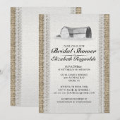 Cute Boerderij Bridal Shower Invitations Kaart (Voorkant / Achterkant)