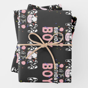 Cute Boerderij Koe: Moeder van de Verjaardags Koe Inpakpapier Vel