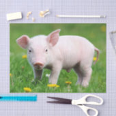Cute Boerderij Living Barn Roze Piglet Tissuepapier (Craft)
