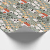 Cute Boerderij Scene Pattern Cadeaupapier (Hoek)