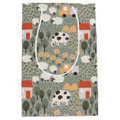 Cute Boerderij Scene Pattern Medium Cadeauzakje (Voorkant)