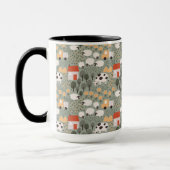 Cute Boerderij Scene Pattern Mok (Links)