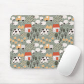 Cute Boerderij Scene Pattern Muismat (Met muis)