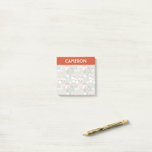 Cute Boerderij Scene Pattern Post-it® Notes (Op bureau)