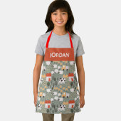 Cute Boerderij Scene Pattern Schort (Insitu)