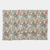 Cute Boerderij Scene Pattern Theedoek (Horizontaal)