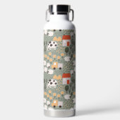 Cute Boerderij Scene Pattern Waterfles (Voorkant)