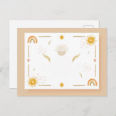 Cute Bohemian briefkaart (Voorkant / Achterkant)