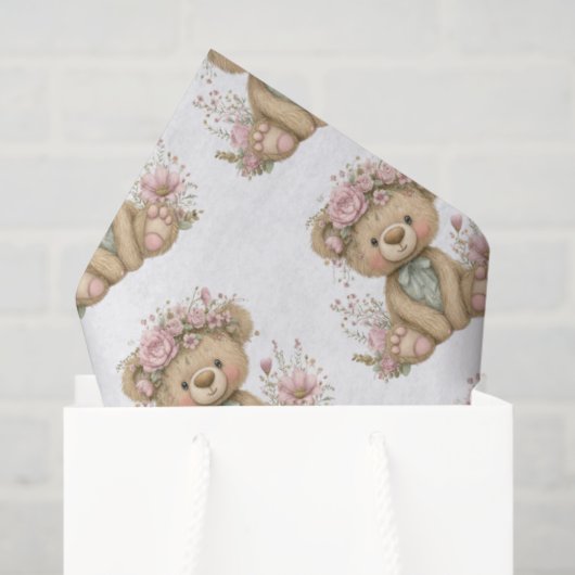 Cute Boho Animal Birthday Party Tissuepapier (Cadeauzakje)