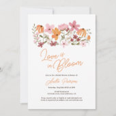 Cute boho beadow vrijgezellenfeest van kleine wild kaart (Voorkant)