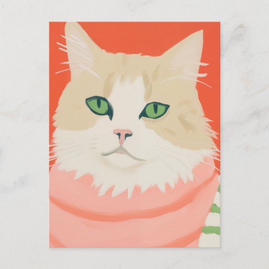Cute Boho Cat Briefkaart (Voorkant)