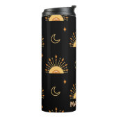 Cute Boho Celestial Seamless Pattern Gepersonalise Thermosbeker (Gedraaid links)