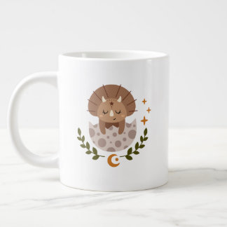 Cute Boho Dinosaurus Koffiemok voor Kinderen Extra Grote Beker