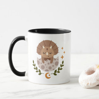 Cute Boho Dinosaurus Koffiemok voor Kinderen Mok