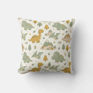 Cute Boho Dinosaurus Patroon Kussen