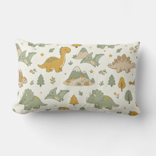 Cute Boho Dinosaurus Patroon Lendekussen Kussen