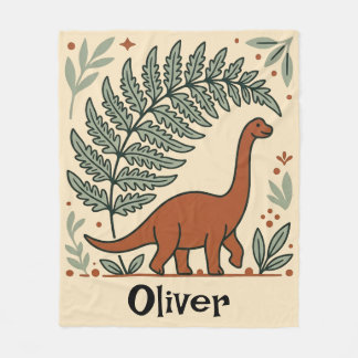 Cute Boho Dinosaurus Slaapkamer Fleece Deken