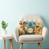 Cute boho florale konijn kussen (Stoel)