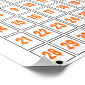 Cute Boho Halloween Countdown Poster (Hoek)