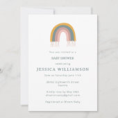 Cute Boho Rainbow Minimalist Baby shower Kaart (Voorkant)