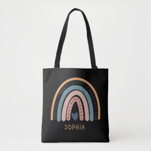 Cute Boho Rainbow Pink Pastel Sac fourre-tout