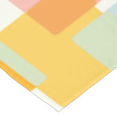 Cute Boho Retro Pastel Geometric Shape Art Tafelkleed (Gekanteld)