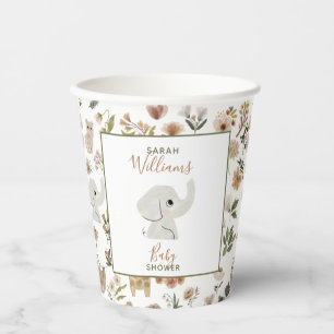 Cute Boho Safari Anamials Baby shower Paper Cups Papieren Bekers