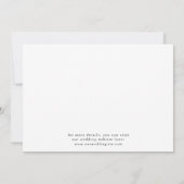 Cute Boho Script Modern Save The Date Card (Achterkant)