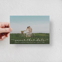 Cute Boho Script Moderne Save-the-Datekaart