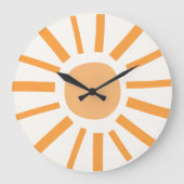 Cute Boho Sun Nursery Decor Grote Klok (Voorkant)